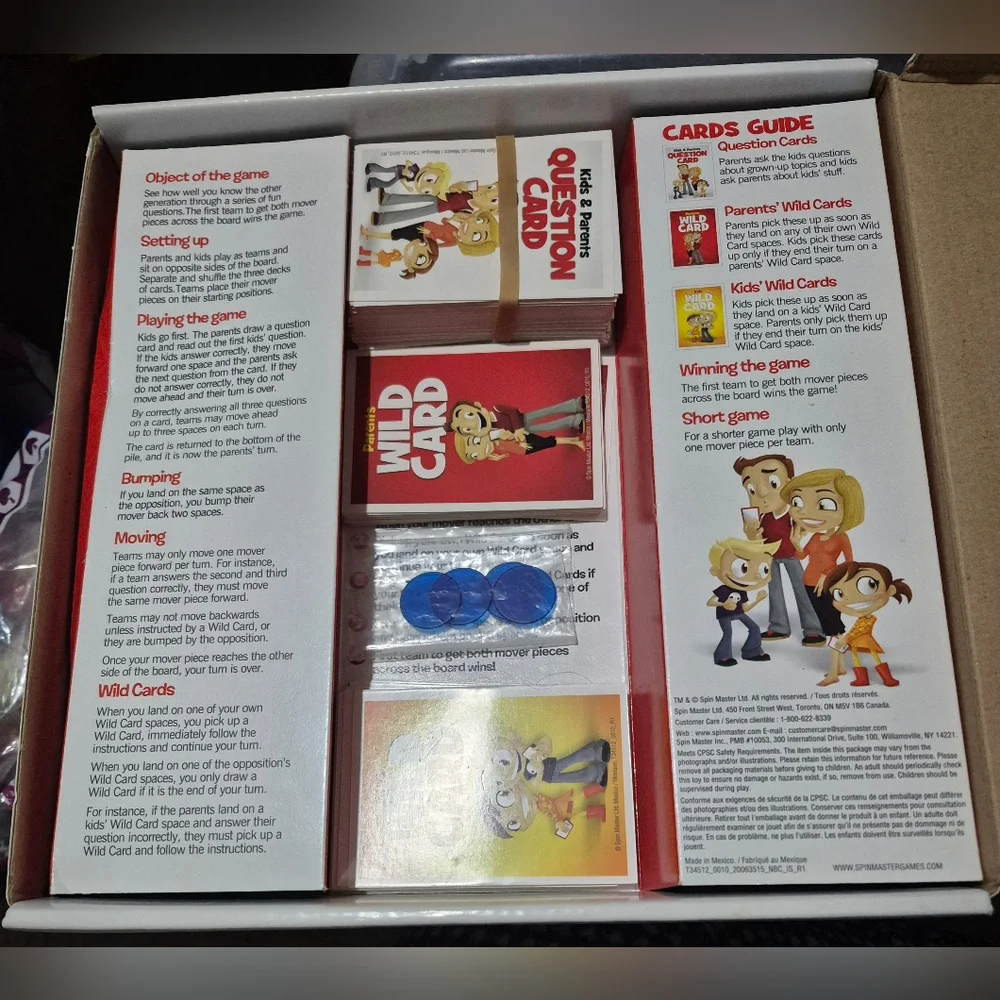 Spin Master Games Beat The Parents, Family Board Game of Kids Vs Parents.